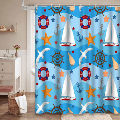 Rideau de douche imperméable Nautic