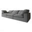 Canapé en chenille revêtu de tissu, canapé surdimensionné confortable à 3 places Cloud, coussin double moelleux pour le salon
