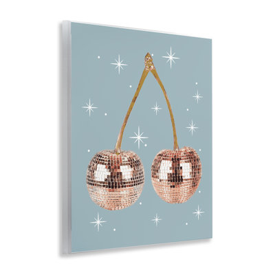 Luminous Glam Cherries, plaque murale par Lil 'Rue