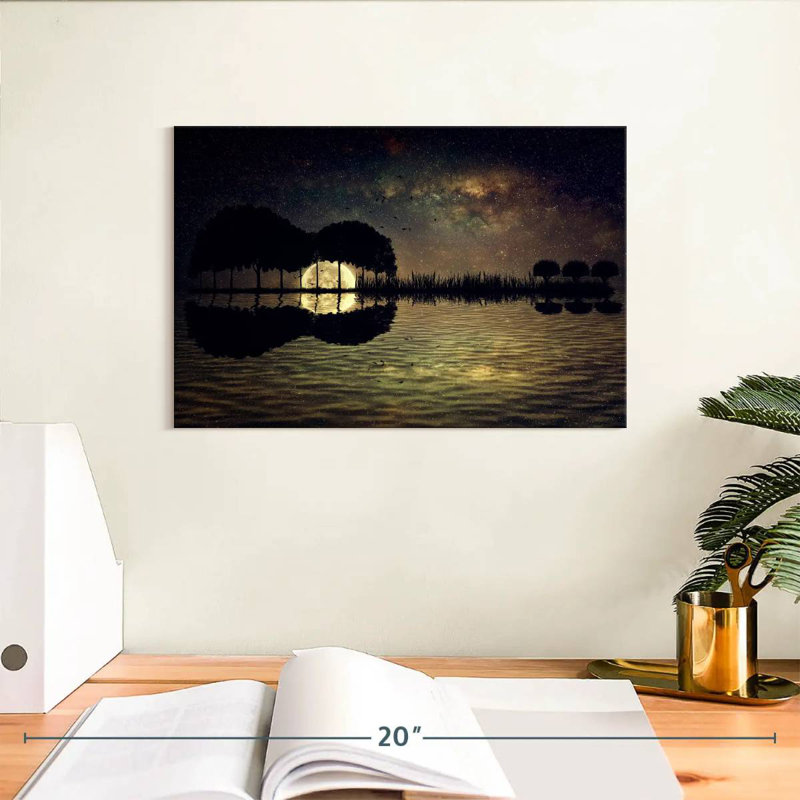 Abarca Guitar Island Moonlight, 8" H x 12" W