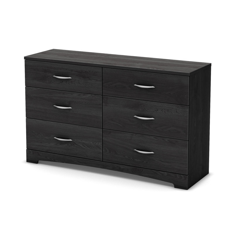 Commode 6 tiroirs Lochran, Chêne gris
