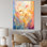 Jaune et rose Meadows Breeze II - prairie, art mural