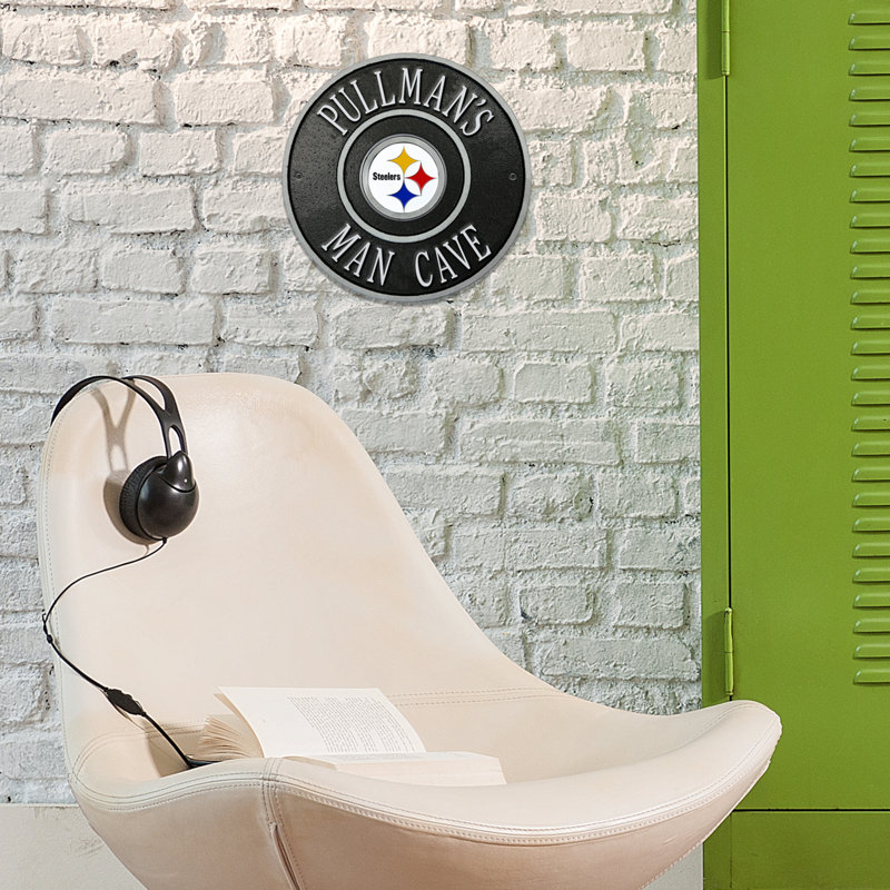 Plaque logo personnalisé 9 po Pittsburgh Steelers, Steelers de Pittsburgh, Oui