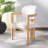 Granita Upholstered Back Arm Chair in White