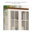 Solid Wood Bookcase with Glass Doors and One Drawer