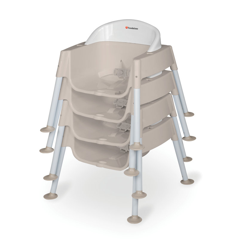 Self-Seating Secure Sitter Feeding Chair with Adjustable Tray, 9" Height