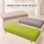 Coussin de banquette antidérapant sur mesure de 7,6 cm de hauteur avec double passepoil et 2 attaches pour sièges près des fenêtres-320883998-320884011