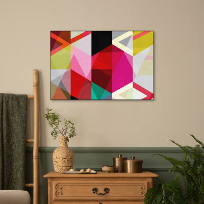 Reproduction d'art sur toile en métal, "Steemplix" - art moderne - vue par un kaléidoscope