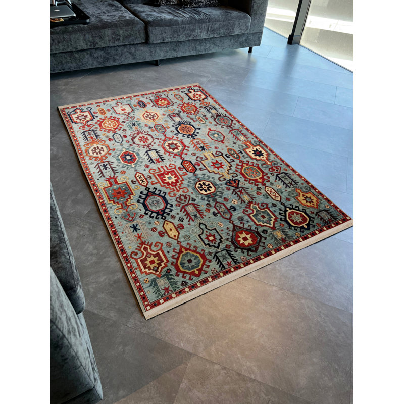 Tapis intérieur / extérieur Saahirah, Rectangle 3 pi 11 po x 5 pi 11 po