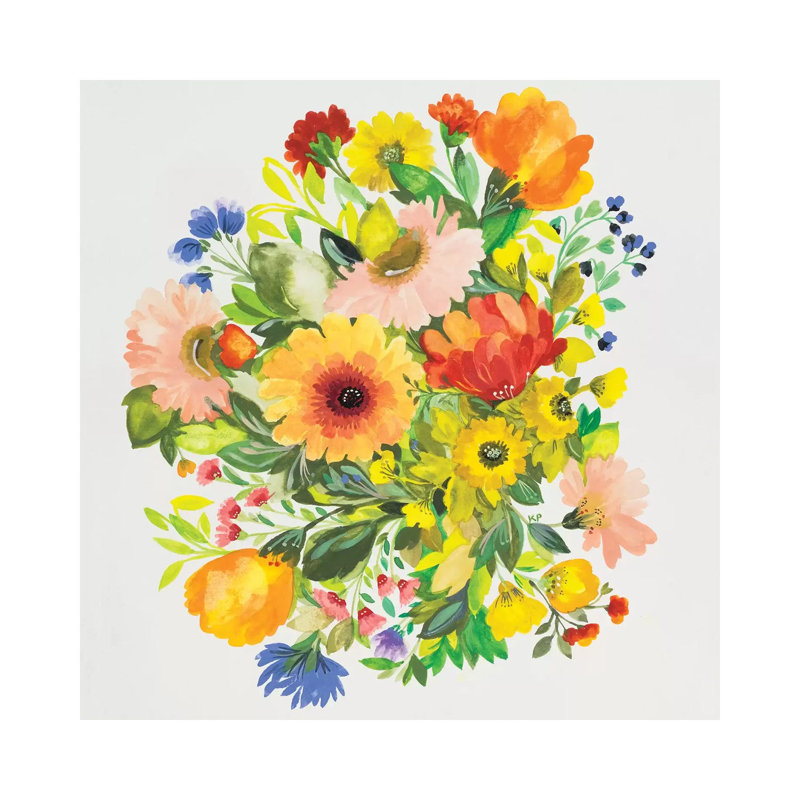 September Garden Bouquet by Kim Parker - Wrapped Canvas Print, 93.98 cm H x 93.98 cm W x 3.175 cm D
