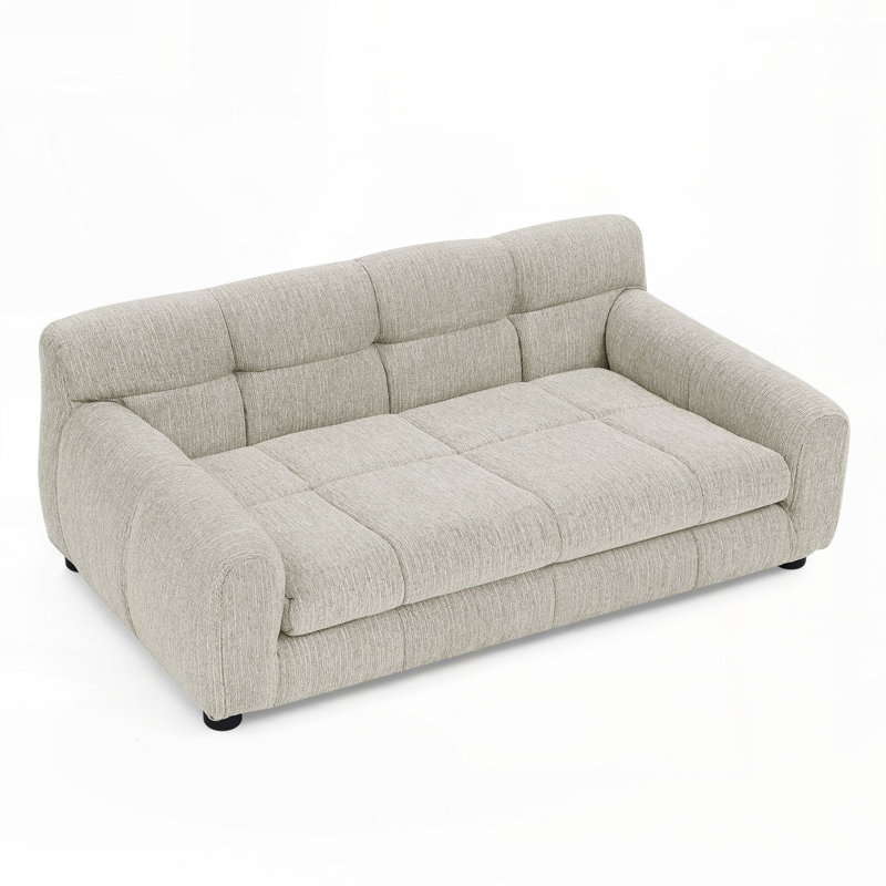 Lit rectangulaire pour chien, canapé-lit pour chien, Beige, H 14 po x l 38 po x P 22 po