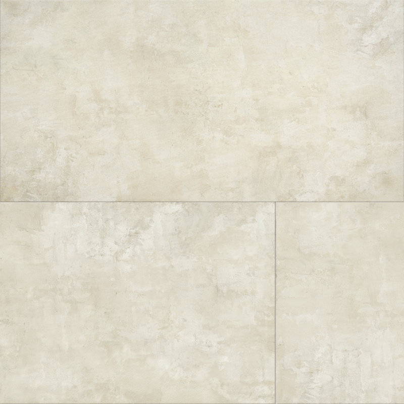 Tablette en métal X 47 po Carreau de porcelaine pour plancher et mur, Beige