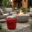 Tabouret de jardin en résine Strawberry