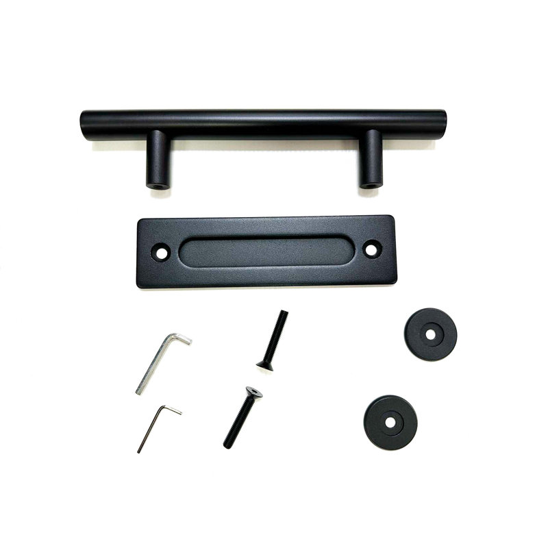 Ensemble de quincaillerie pour porte de grange simple en bois, Érable, 28 po x 84 po