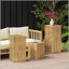 Ensemble de tables de bout empilables de style rétro Retro-1597727380