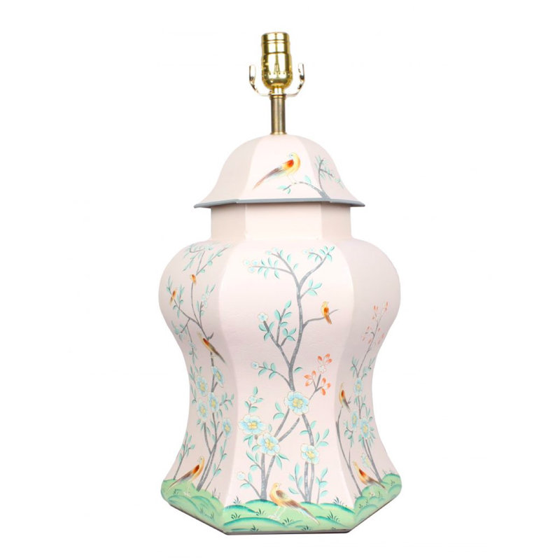 Brill Table Lamp, Pink/Pale Green