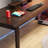 Light walnut colo rectangular solid wood desk-1561629684