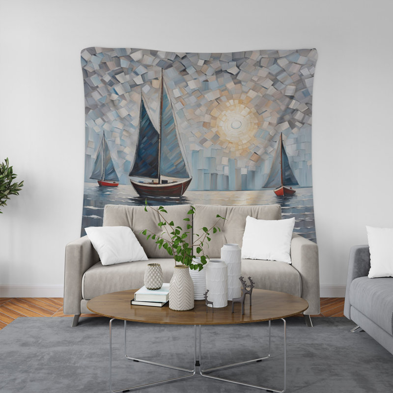 Tapisserie murale, H 80 po x l 68 po x P 0,8 po