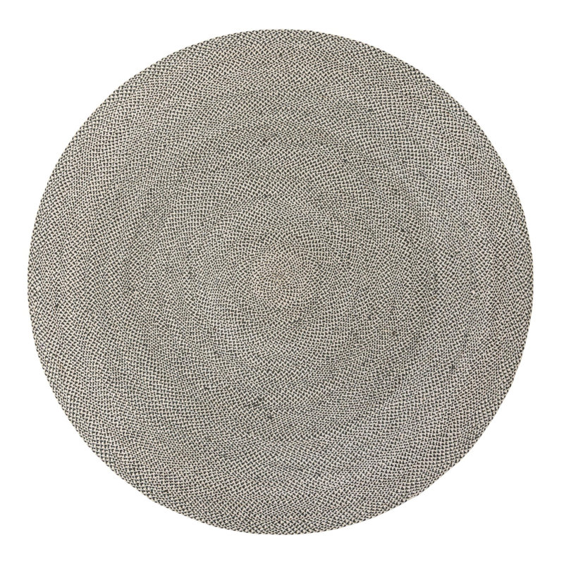 Tweed Braided Jute Rug, Round 10"