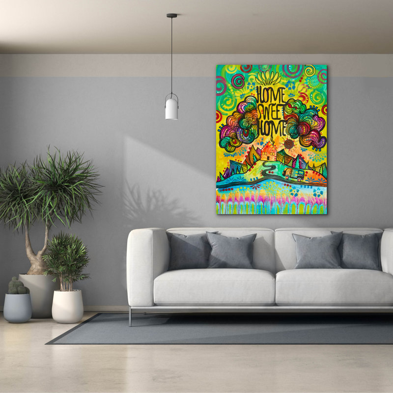 «Home Sweet Home 2» par Dean Russo, art mural sur toile, H 54 po x l 40 po x P 1,5 po