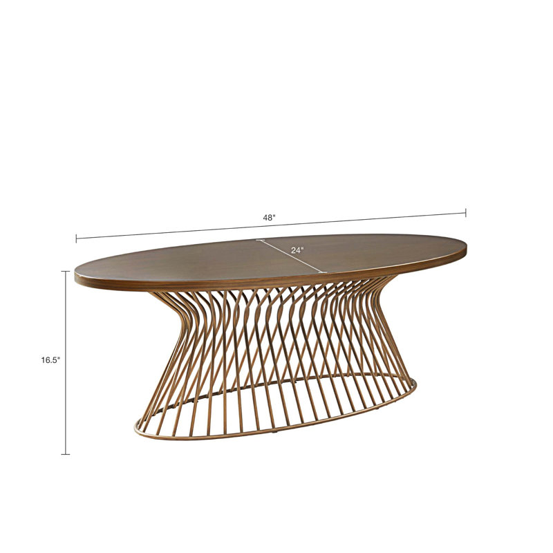 Table basse Jaquette, Bronze