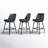 Betzalel Swivel Upholstered Counter Stool with Metal Frame-319734917