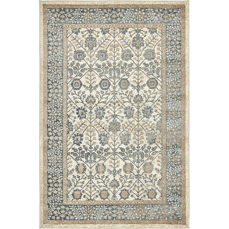 Linz Floral Indoor Rug, Rectangle 3'3" x 5'3"