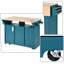 Îlot de cuisine à rallonge avec prise de courant intégrée, chariot de rangement roulant avec tiroirs, tablettes réglables et porte-serviettes-865014778