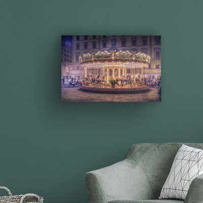 Carousel par Christian MARCEL - reproduction de photo sur toile tendue