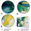 Jaune, turquoise, jaune et turquoise - ordre complexe I - impression sans cadre sur métal-245607888