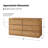 Waynesville Modern 60"W 6-Drawer Oak Wood Dresser with Removable Jewelry Tray-837266679