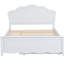 Full Size Wood Platform Bed With Headboard & Twin Trundle, White - No Box Spring, Long-Lasting Build Quality Long Lasting
