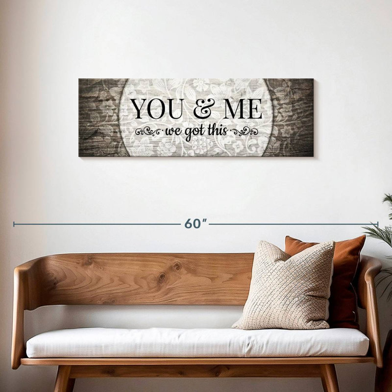 «You And Me We Got This II», reproduction sur toile, H 42 po x l 14 po x P 1,25 po
