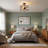3-light Farmhouse Semi Flush Mount