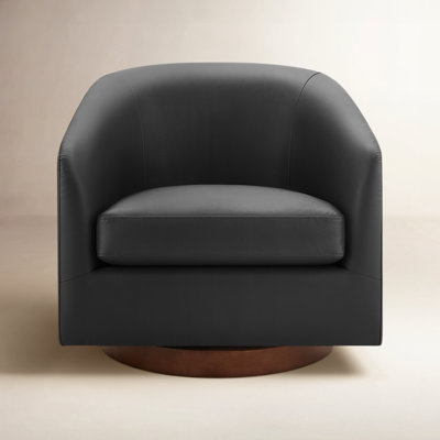Bennett Pine Swivel Barrel Chair