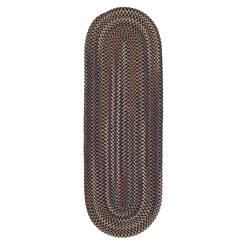 Tapis réversible Kipton - bleu marine, Tapis de couloir 2 pi x 6 pi