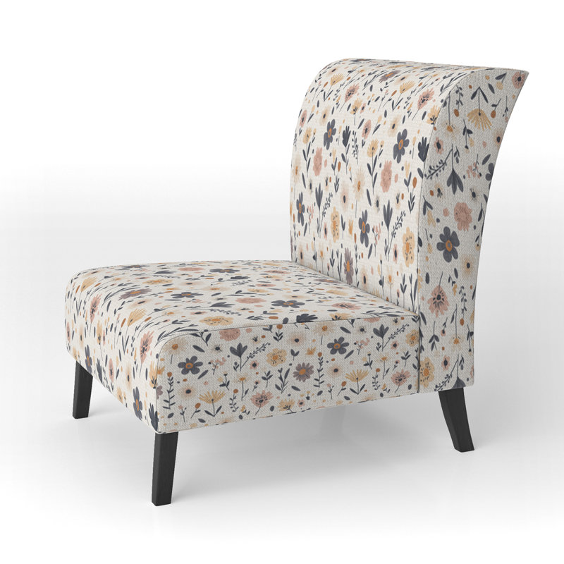 Fauteuil de chambre moderne rembourré - Fauteuil de chambre Boho, Pantoufle sans accoudoirs