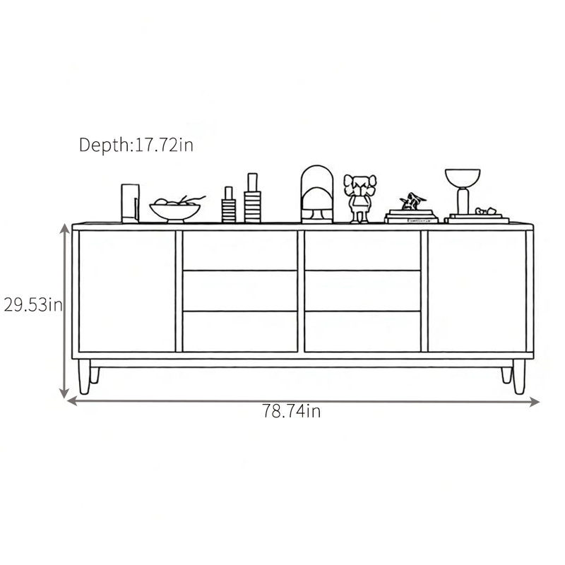 Buffet simple et élégant