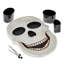 Carved Wood Skull Serving Board Set (7-Pieces)