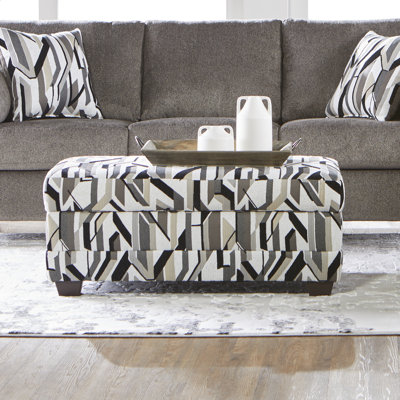 Aqueduct Upholstered Storage Ottoman