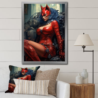 " Catwoman Superhero In Read "