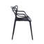Chaise de salle à manger en plastique 4 pièces-334599944