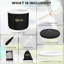 Baignoire de plongeon portative noire de 79 gallons avec housse de glissement et baignoire froide, pour les sportifs