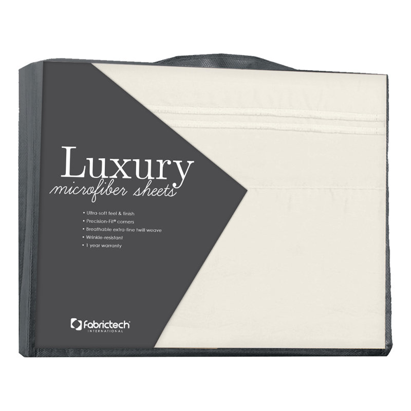 Luxury White Queen Microfiber Sheet Set