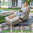 5 - Person Wicker Outdoor Conversation Set, Patio Sofa Set with Fire Pit and Cushions-40375407