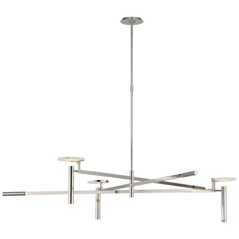 Melange 3 - Light LED Chandelier, Polished Nickel