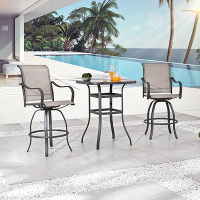 Tadwick Square 2 - Person Swivel Bistro Set