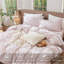 Ensemble de housse de couette 100% coton lavé MooMee Gingham-121465077-117586342