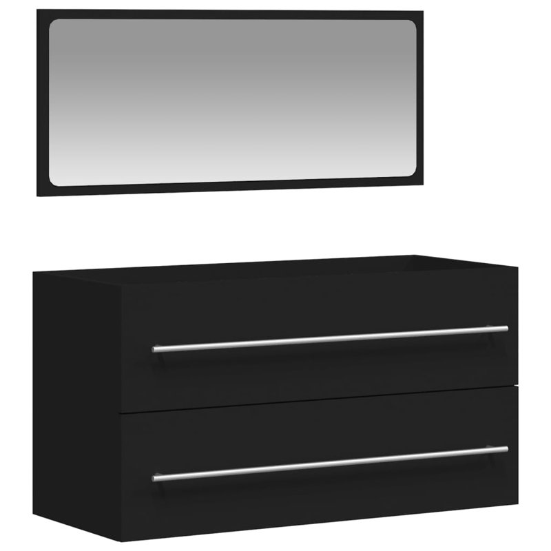 Autra Freestanding Bathroom Cabinet, Black