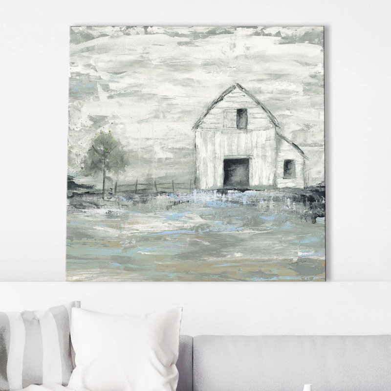 «Iowa Barn II (Square)» par Courtney Prahl, reproduction, Toile tendue, H 24 po x l 24 po x P 1,5 po